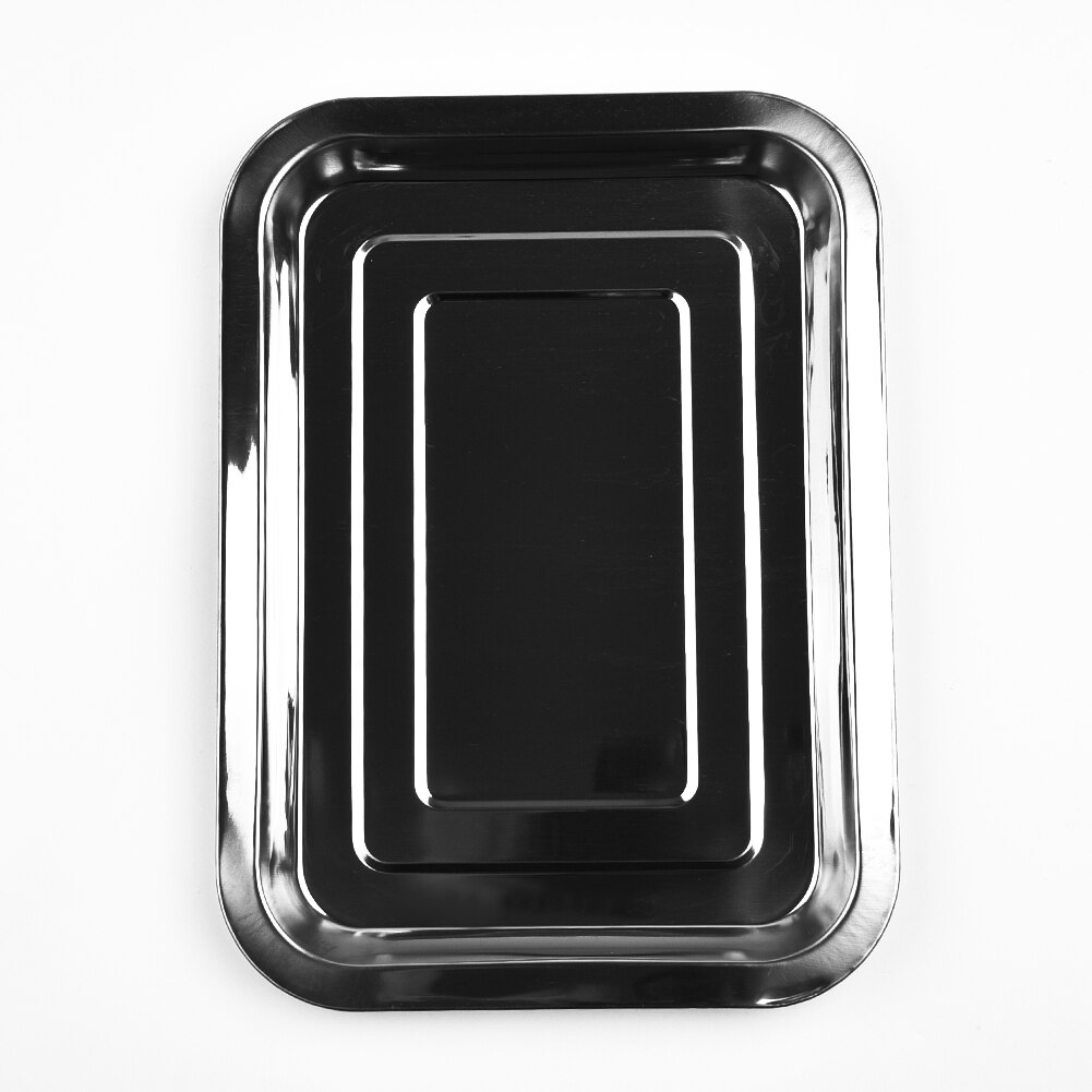1 Pcs Stainless Steel Baking Pan Rectangular Baking Pan Non Stick French Fries Basket Baking Pan Toaster Oven Biscuit Baking Pan