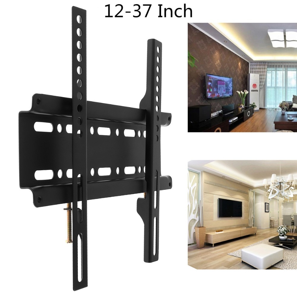 Universal TV Wall Mount Bracket Fixed Flat Panel TV Frame for 12-37 Inch LCD LED Monitor Flat Panel