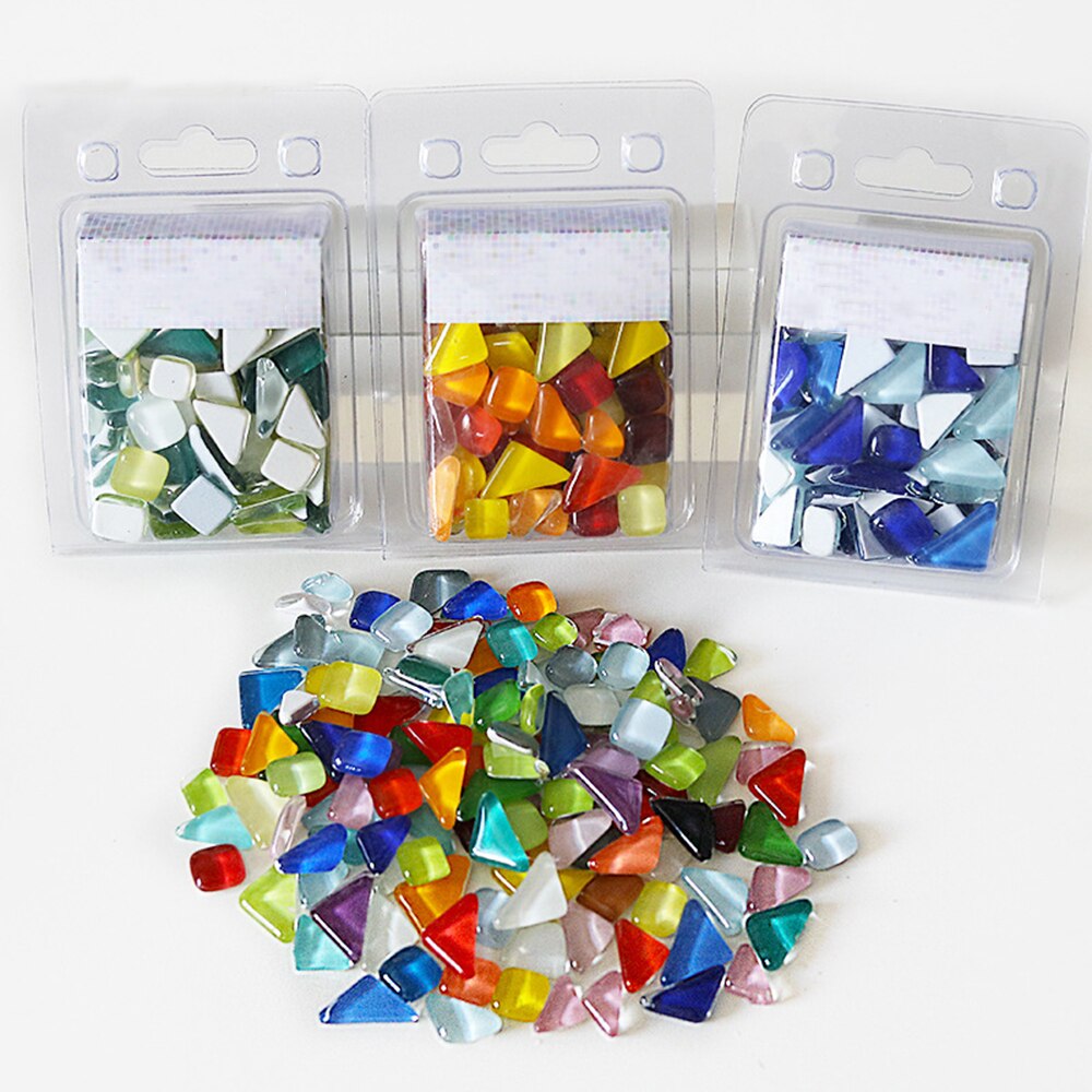 Carrelage mosaïque multicolore bricolage | 60 pièces, ensemble artisanat, mosaïque fabrication enfants, Puzzle Art, pierre colorée