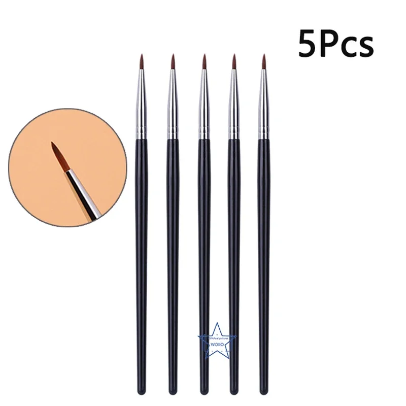 T22 Feiner Eyeliner-machen-hoch-Pinsel, flüssiger Gel-Eyeliner-Pinsel, präziser dünner langer Eyeliner-Pinsel, professionelles Eyeliner-machen-hoch-Werkzeug: Blau