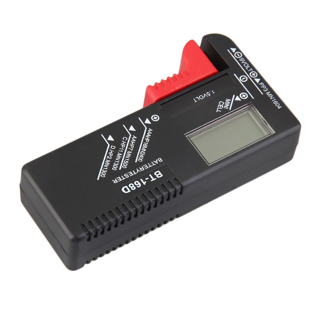 Aaa aaa cd batterijtester, oplaadbare bt -168d 1.5v 9v knoopcelbatterij, hot leshp
