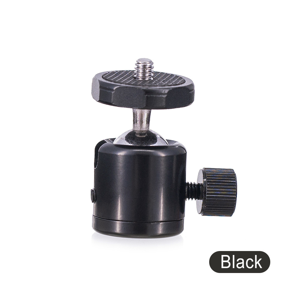 TiYiViRi Mini Ball Head Ballhead Tabletop Tripod Stand Adapter w/Quick Release Plate for Nikon Sony Canon DSLR Camera Camcorder: Black