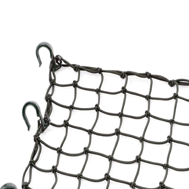 42x42cm Latex Cargo Net Universal Car Trunk Luggage Storage Cargo Organiser Nets Hooks Mesh for Motorcycle Helmet Luggage