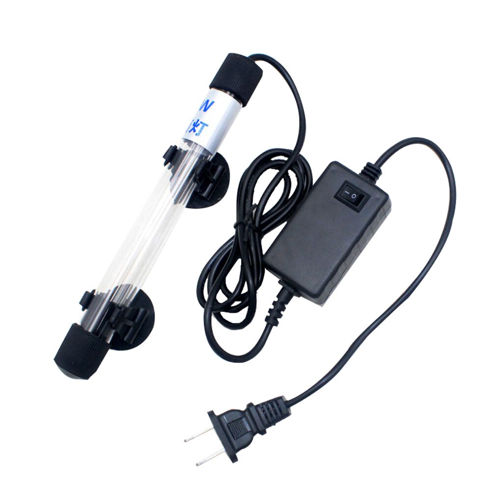 Aquarium Submersible Aquarium UV lampe germicide Quartz verre sous-marin purificateur temps stérilisateur ue/US/royaume-uni Plug animal de compagnie Supplie: 220V 5W EU Plug