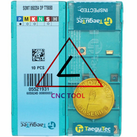 SOMT 060204 DP TT9080 10pcs Original Korea TaeguTec Cutting Tool