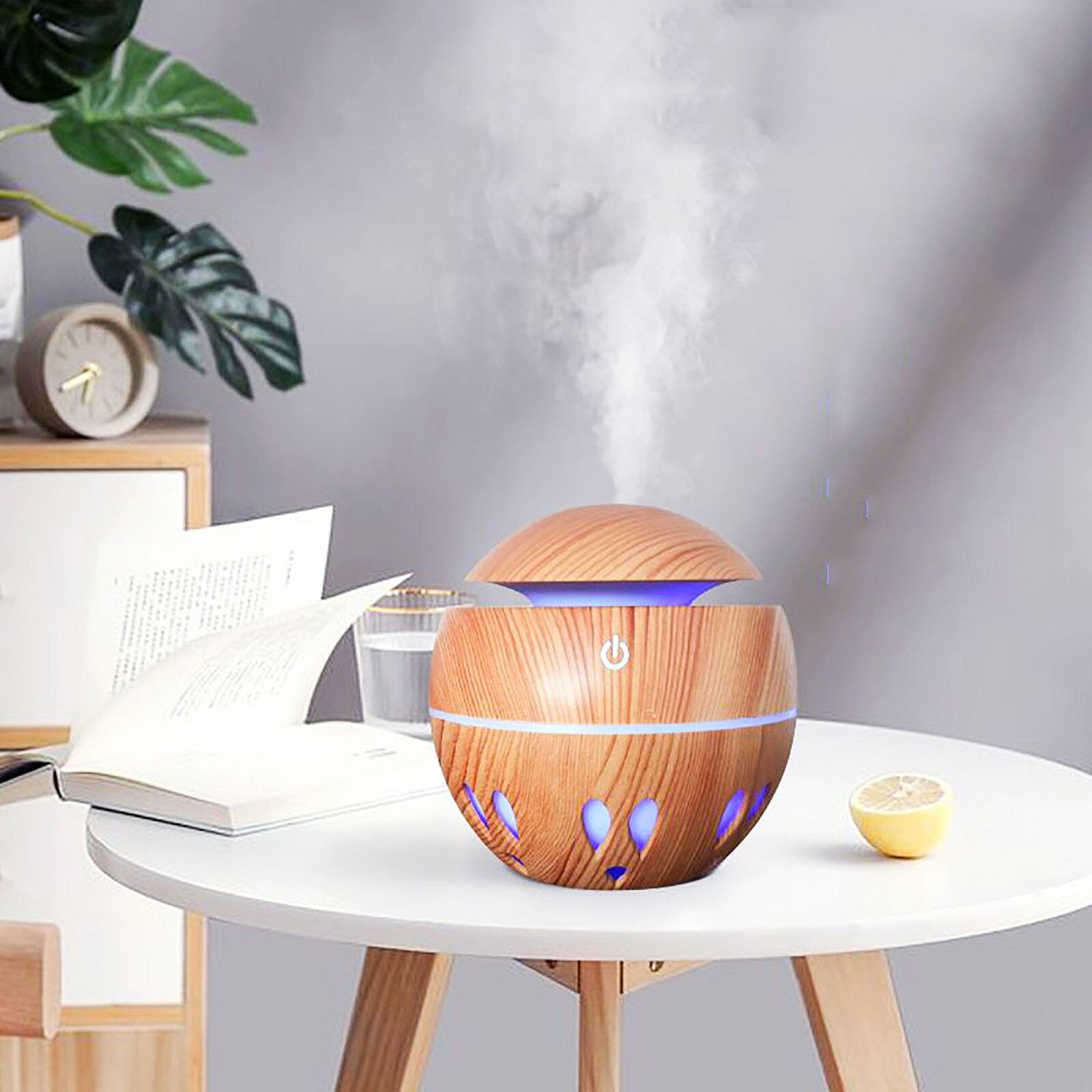 4 # eléctrico difusor de aire de Aroma humidificador de aire ultrasónico aceite esencial de vaporizador de aromaterapia para casa