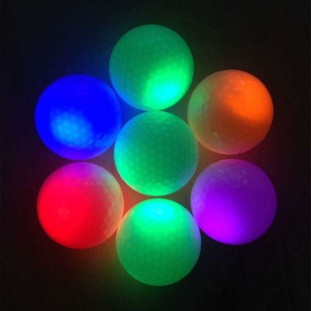 1 stk lysende golfbelysning blinkende natlys glødende fluorescens golfbolde golf