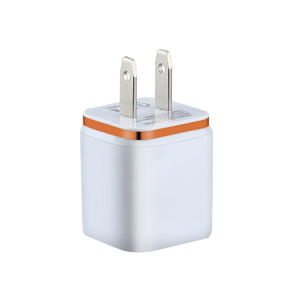 USB-Ladegerät-Adapter, 5 V/2 A, Dual-USB-Ladegerät, schnelles Aufladen für iPhone XS Max, Wandadapter, US-Stecker, Ladekabel, Projekte