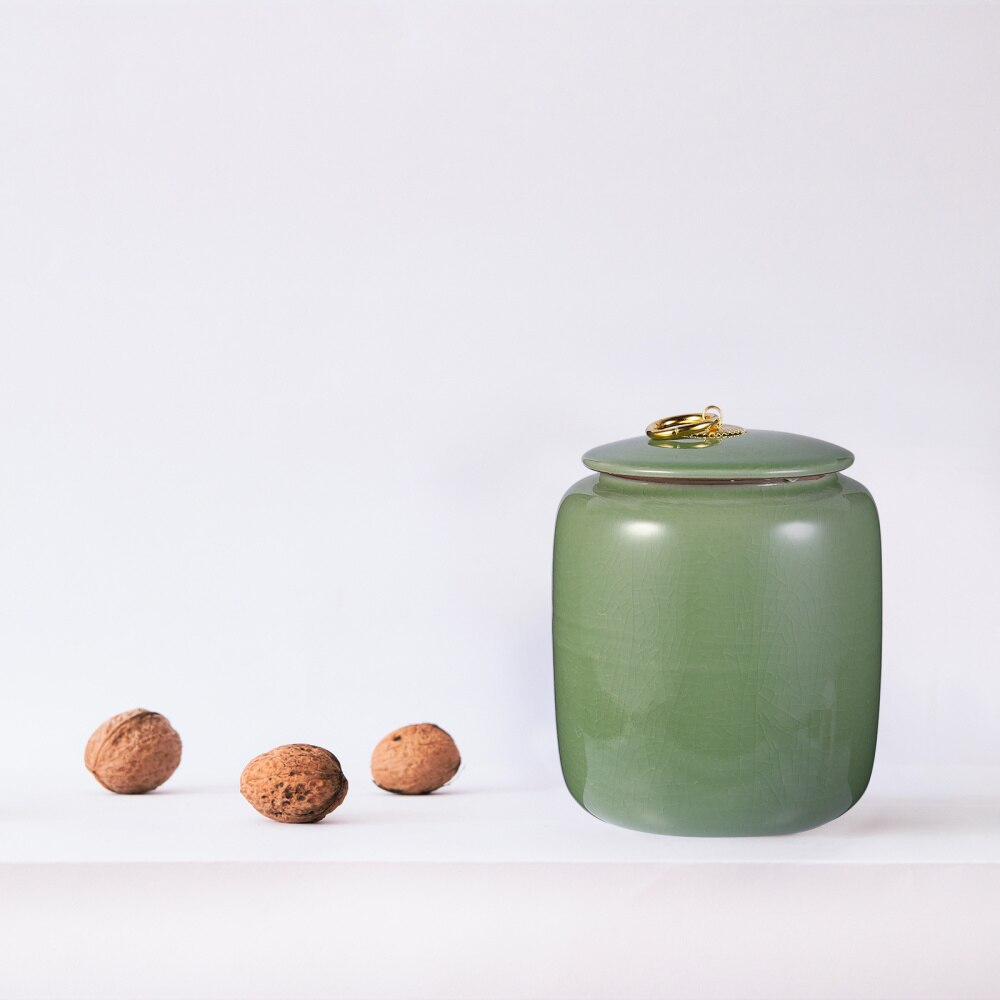 1 Pc Insect-proof Grains Jar Ceramic Honey Pot Multipurpose Storage Jar )
