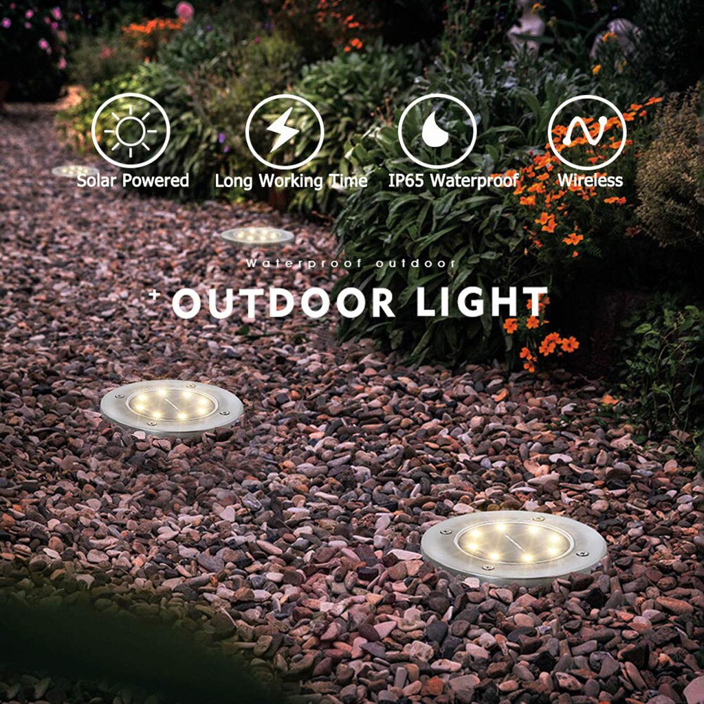 LED Outdoor Path Light Solar Spot Lampen Yard Tuin Gazon Waterdichte Outdoor Path Way Tuin Decking Yard Gazon Verlichting