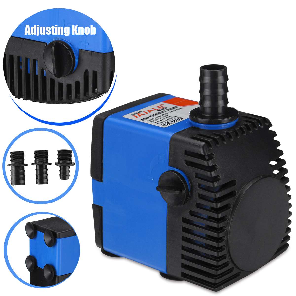 12-75W 220V-240V Submersible Water Pumb 50Hz Aquarium Fish Pond Tank Pump Durable ABS Material Detachable Cleanable