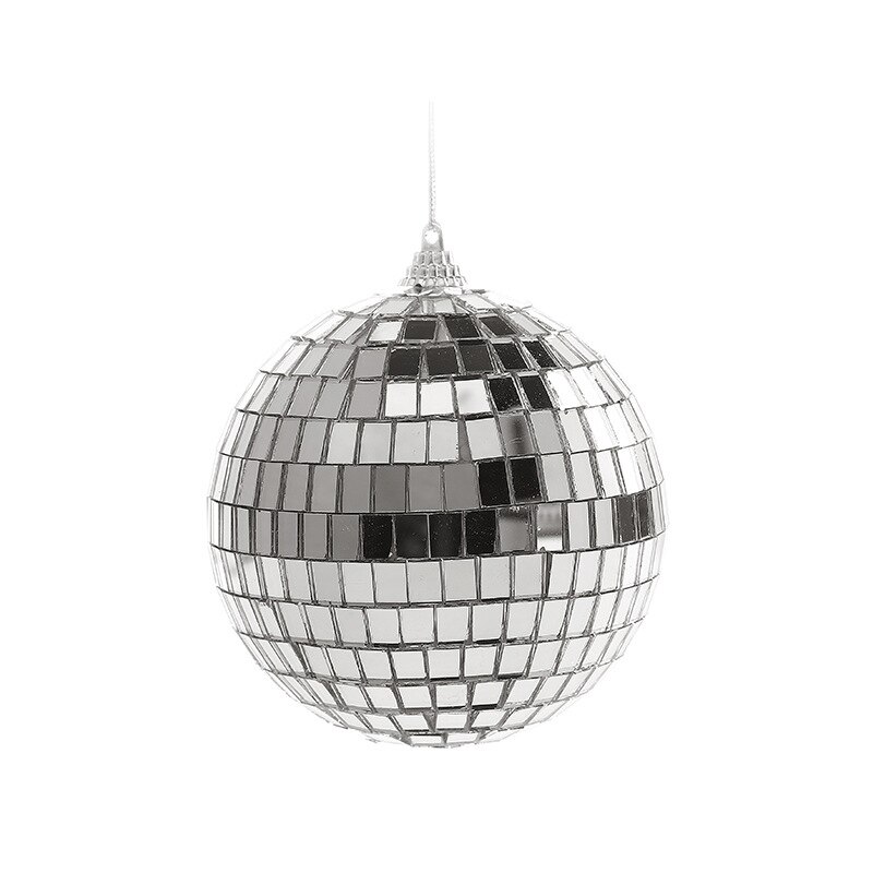 Reflective Glass Rotating Ball Reflection Glass Ball Light Mirror Disco DJ Mirror for Christmas Party Decoration