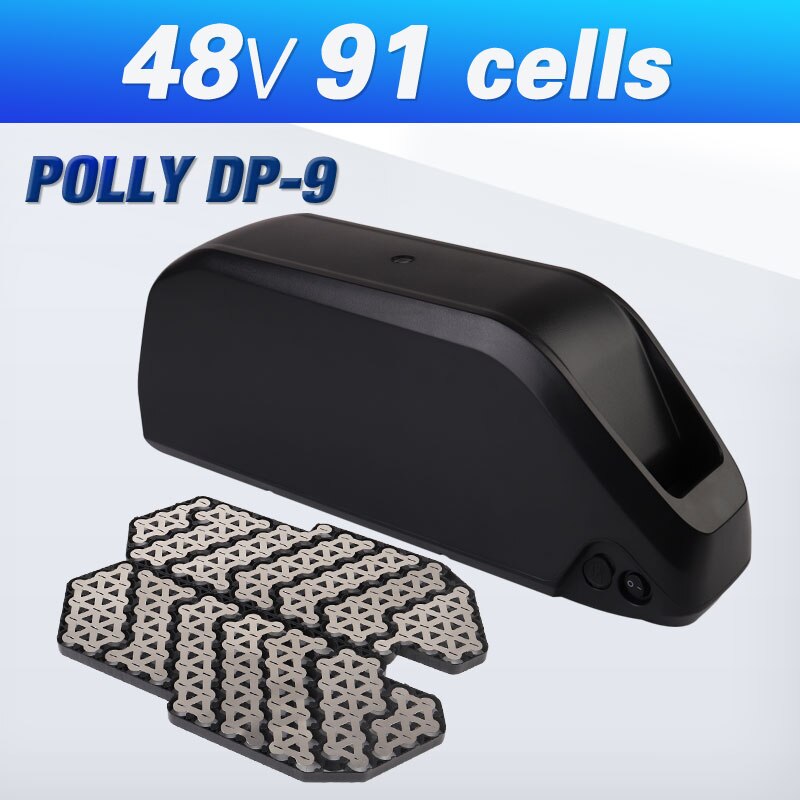 36V Battery Housing 48V Battery box 52V Battery Case Polly DP-9 Down Tube Downtube 13S 7P 10S 9P 14S 6P Max Load 91 18650 cells: 48V nickelstrip