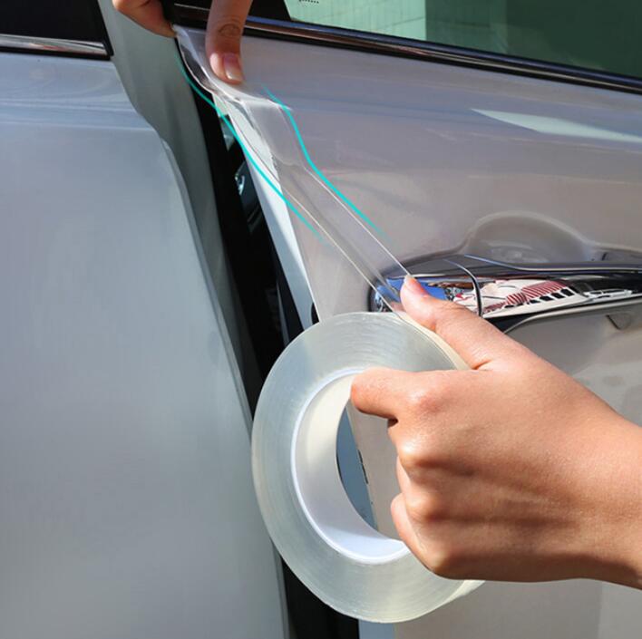 Auto Bumper Protector Stickers Anti Kras Nano Tape Auto Kofferbak Instaplijsten Protector Film Deur Rand Beschermende