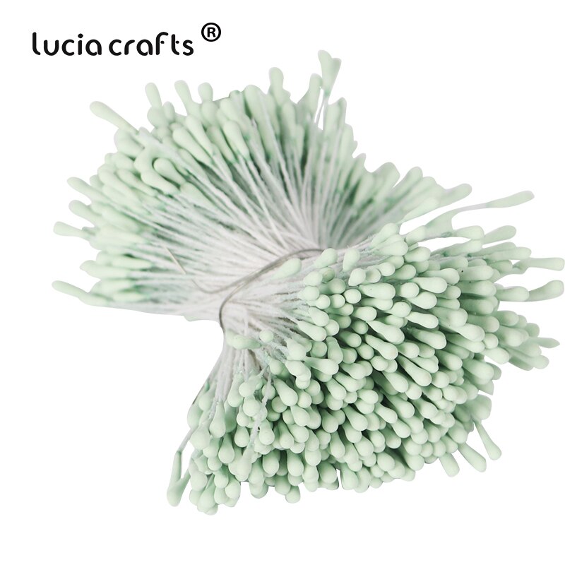 420/600 stk 1mm kunstige miniblomster stamen pistil håndverk krans kake boks kort bryllup julepynt  d1314: C3 420 stk