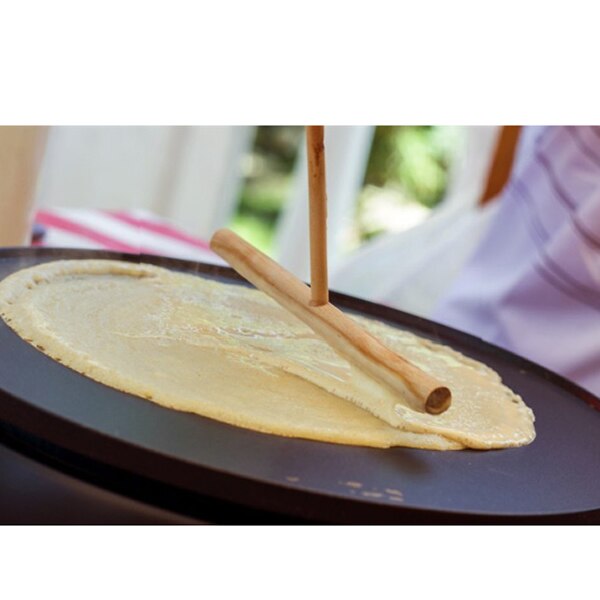 CREPES CRESPELLE in LEGNO PALETTA SPATOLA RULLO attrezzo utensile per stendere 99S0274 INVIATO DALL'ITALIA
