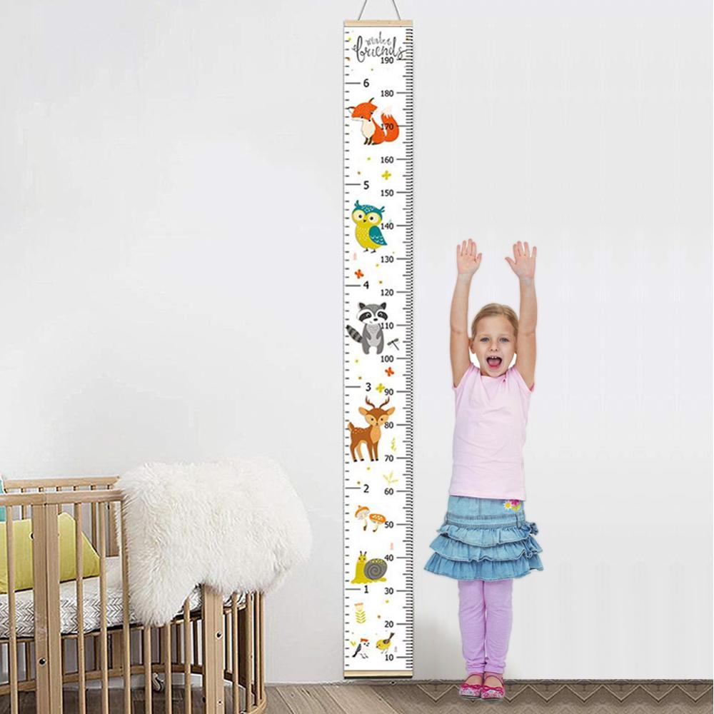 1PCS Kids Growth Wall Chart Height Chart for Child Height Measurement Wall Hanging Rulers Room Decoration for Toddlers