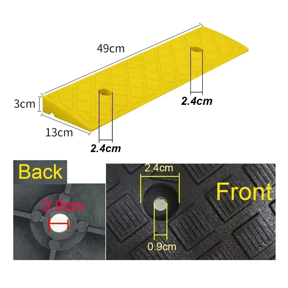 Draagbare Oprijplaat met Antislip - Duurzaam PVC - voor Auto's, Motoren, Rolstoelen & Huisdieren