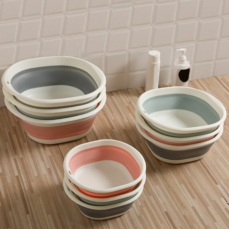 Portable Wash Basin for Student Dormitory Household Collapsible Wash Basin Bucket Household Mop Buckets