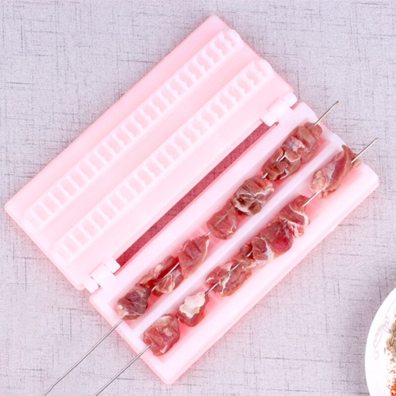 Yomdid 1pc fødevarekvalitet pp grillspyd maskine dobbeltrækket kebabspyd slid kød grøntsagssnor værktøj køkkenting bbq