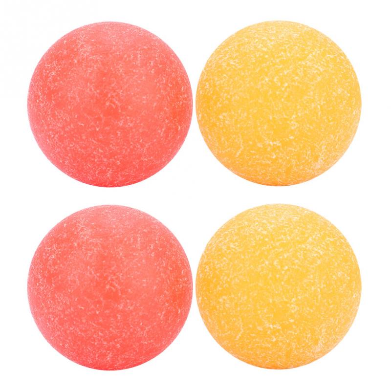 4pcs 36mm Mini Soccer Ball Plastic Roughened Surface Mini Table Soccer Footballs Balls Tabletop Game Ball