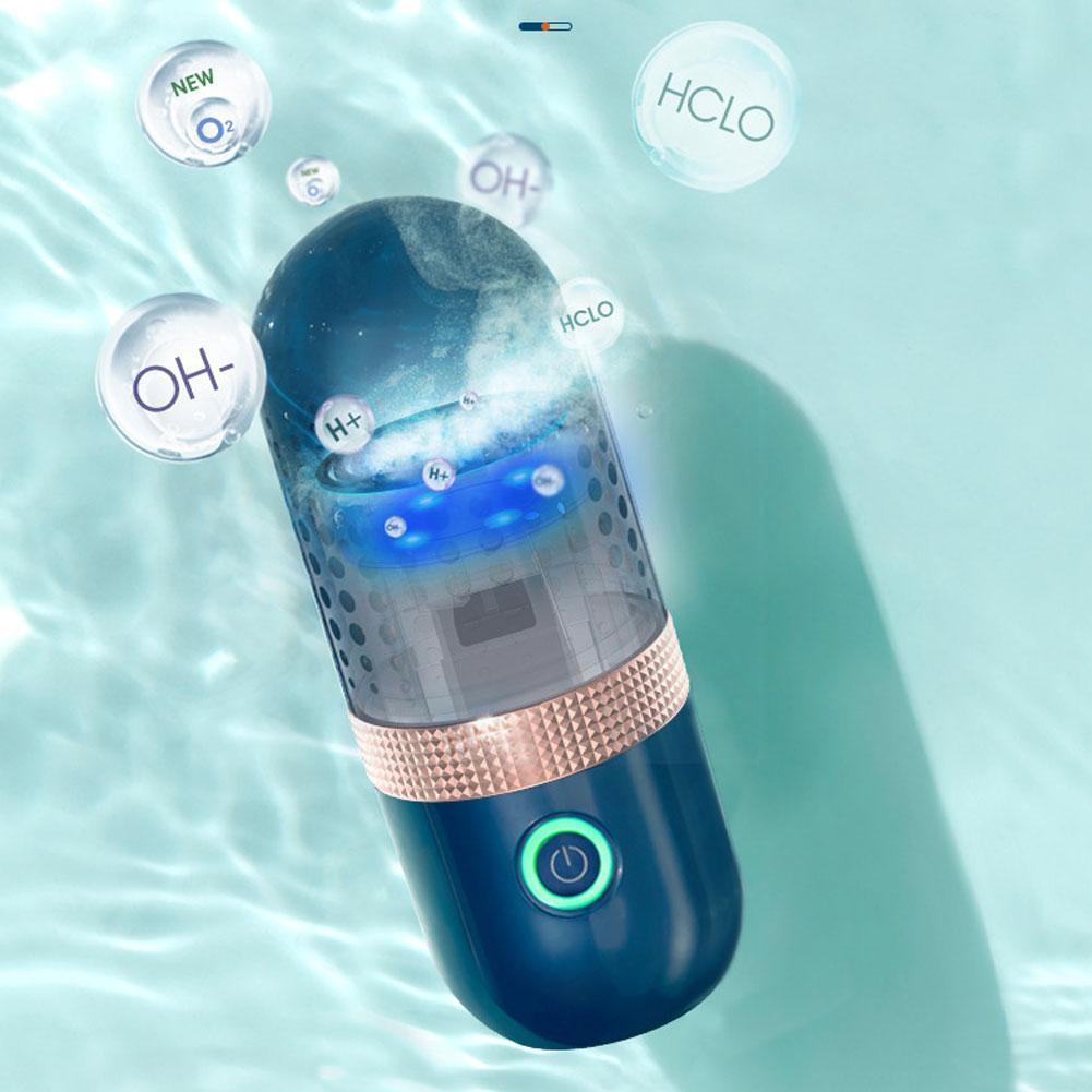 Capsule Shape Fruit Vegetable Washing Machine Portable Fruit Pesticide Purifier Vegetable Household Machin Wireless Disinfe W9x9