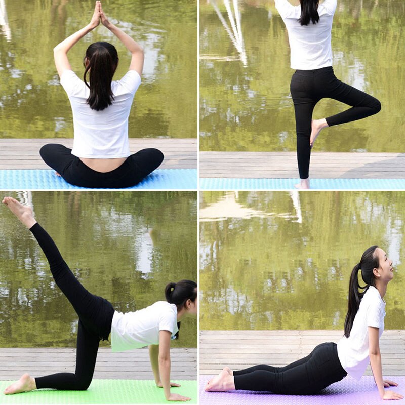 Strapazierfähige, 4mm cm dicke yogamatte mit rutschfester oberfläche – ideal für training, gesundheit, gewichtsverlust und fitness.