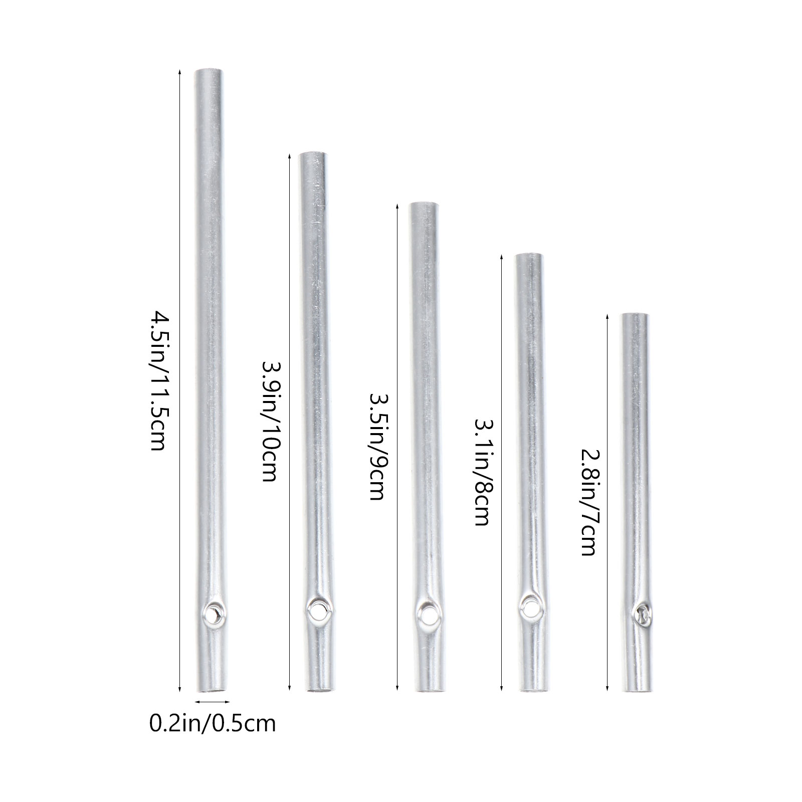 25Pcs Tuin Aluminium Wind Chime Buis Decor Diy Craft Levert Windgong Buizen Outdoor Tuin Muur Home Decoratie