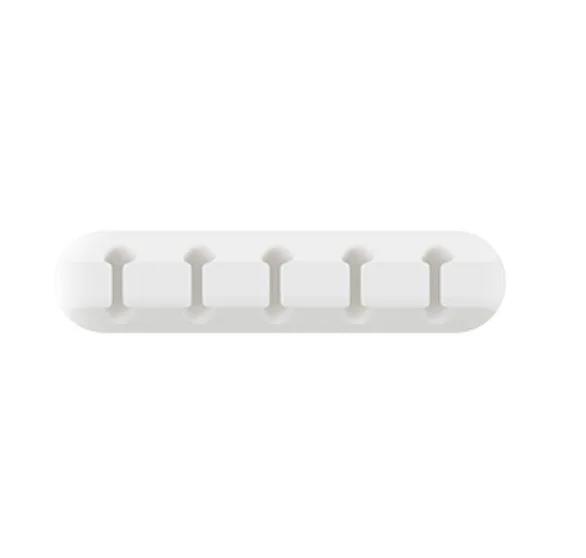Kabelhouder Chips Siliconen Flexibele Kabelhaspel Draadorganizer Houder Snoerbeheer Clip voor USB Oortelefoon Laptops PC Muis: GRIJS