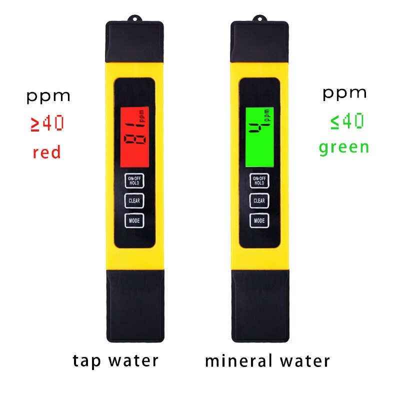 Titanium alloy probe 3 in 1 High accurate 0.1 LCD Digital TDS EC Tester meter water monitor ppm 0-9999 backlight 50%