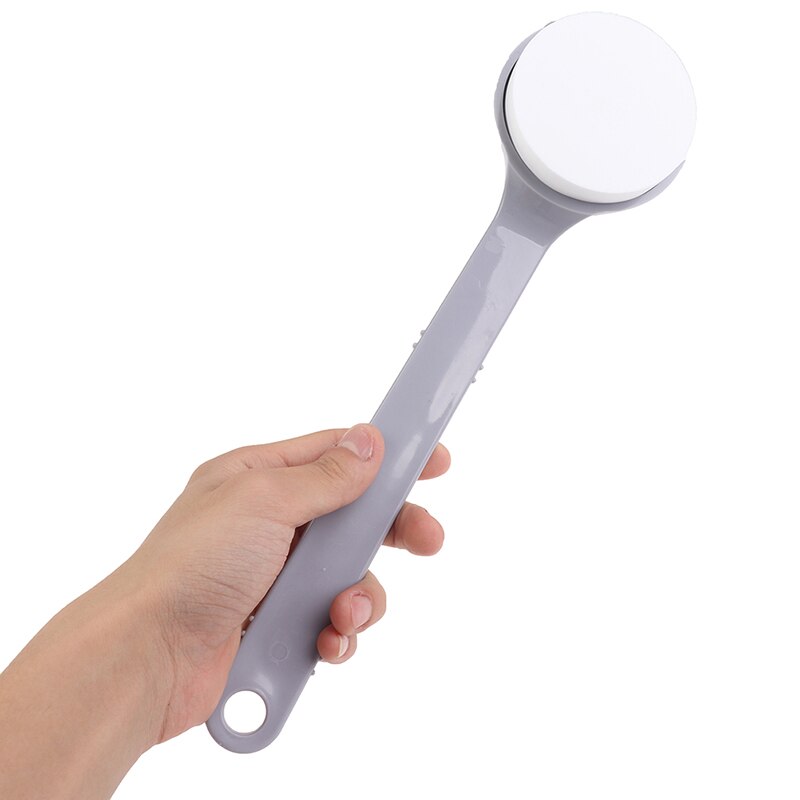 Exfoliërende badspons met lange steel, rugscrubber, badkamerborstel, exfoliërende reinigingsapparatuur, doucheborstel