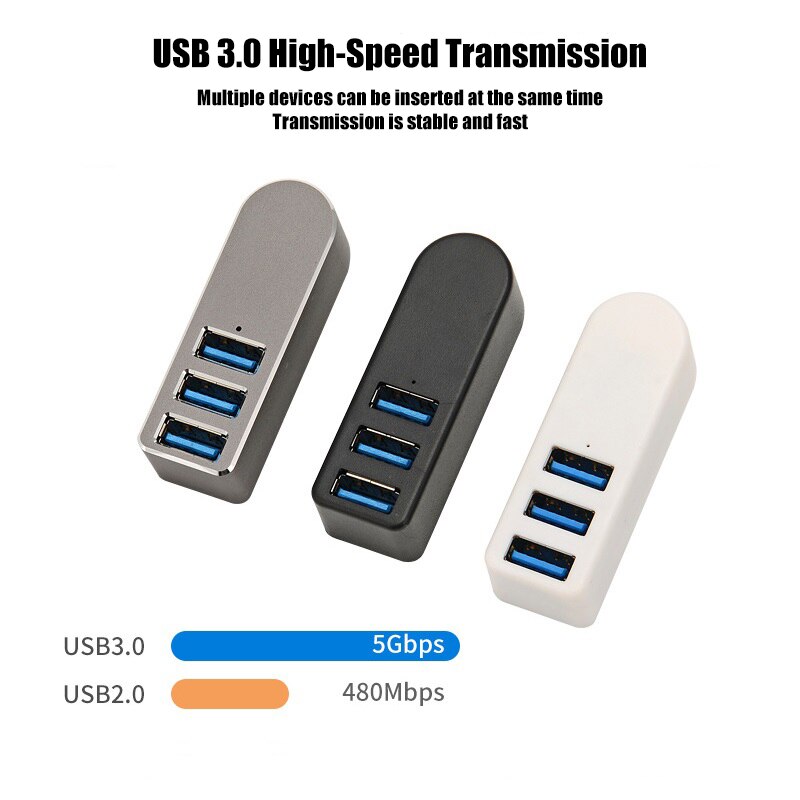 Wireless 3 in 1 USB 3.0 Hub For Laptop Adapter PC Computer USB Charge Hub Notebook Splitter Extension Dell Lenovo HP Accessories
