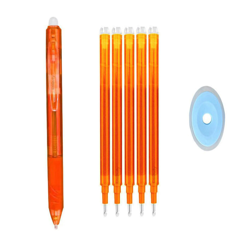 Meerkleurige 0,5 mm uitwisbare gelpennen met vullingen Gum zwart blauw rood balpennen voor het schrijven van Kawaii briefpapier: Paars