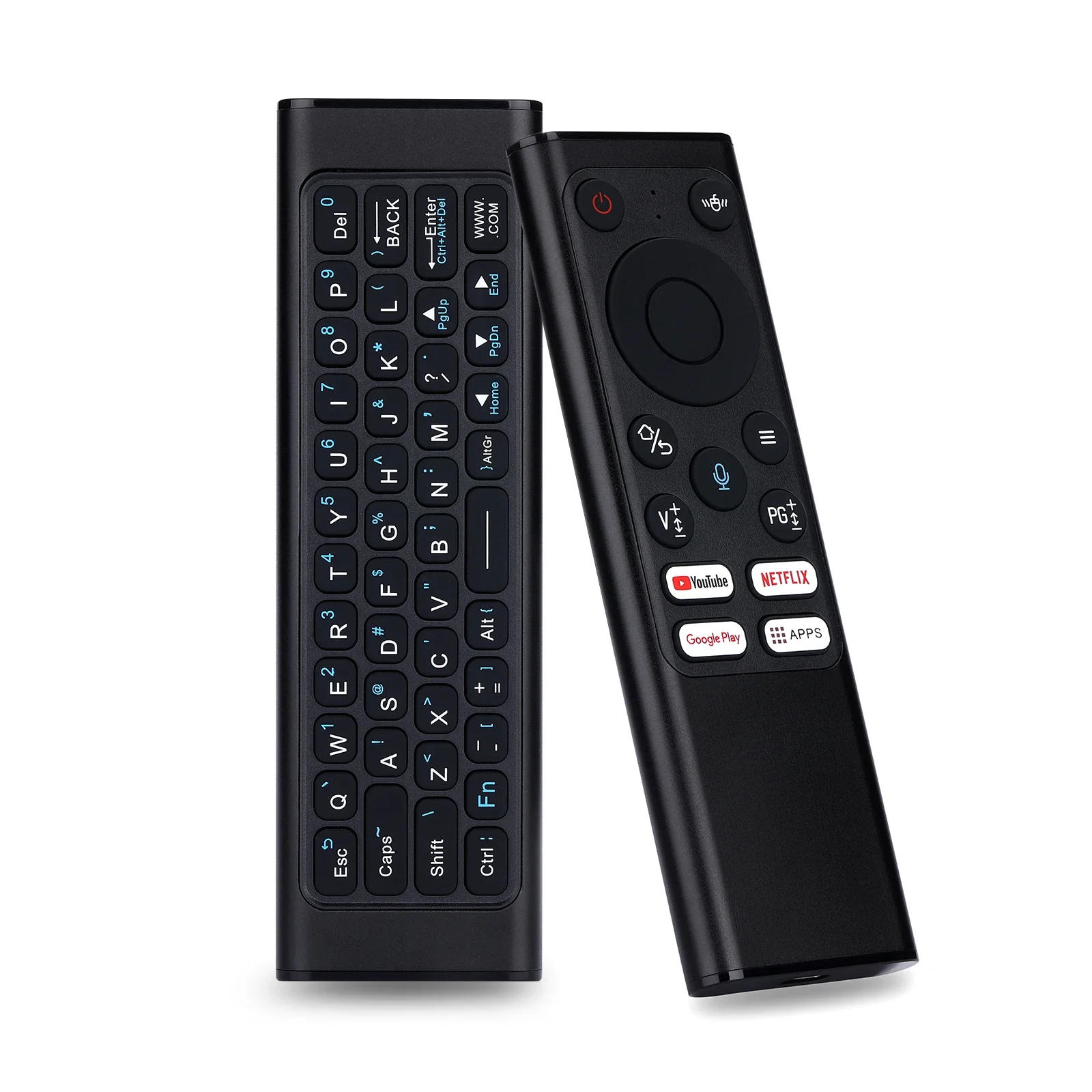 iPazzPort Universal TV Remote Mini Keyboard Wireless Combo with Voice Air Mouse, IR Learning Controller for Android TV Box,HTPC