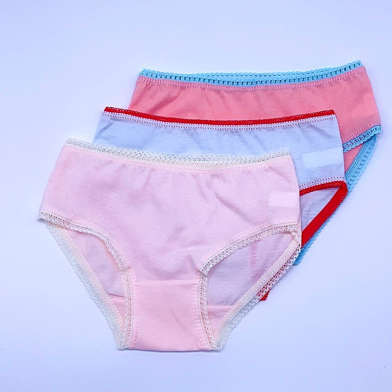 6pcs /Lot Girl Briefs Kids Underwear Children Panties Undershorts Suit 2-10 Years