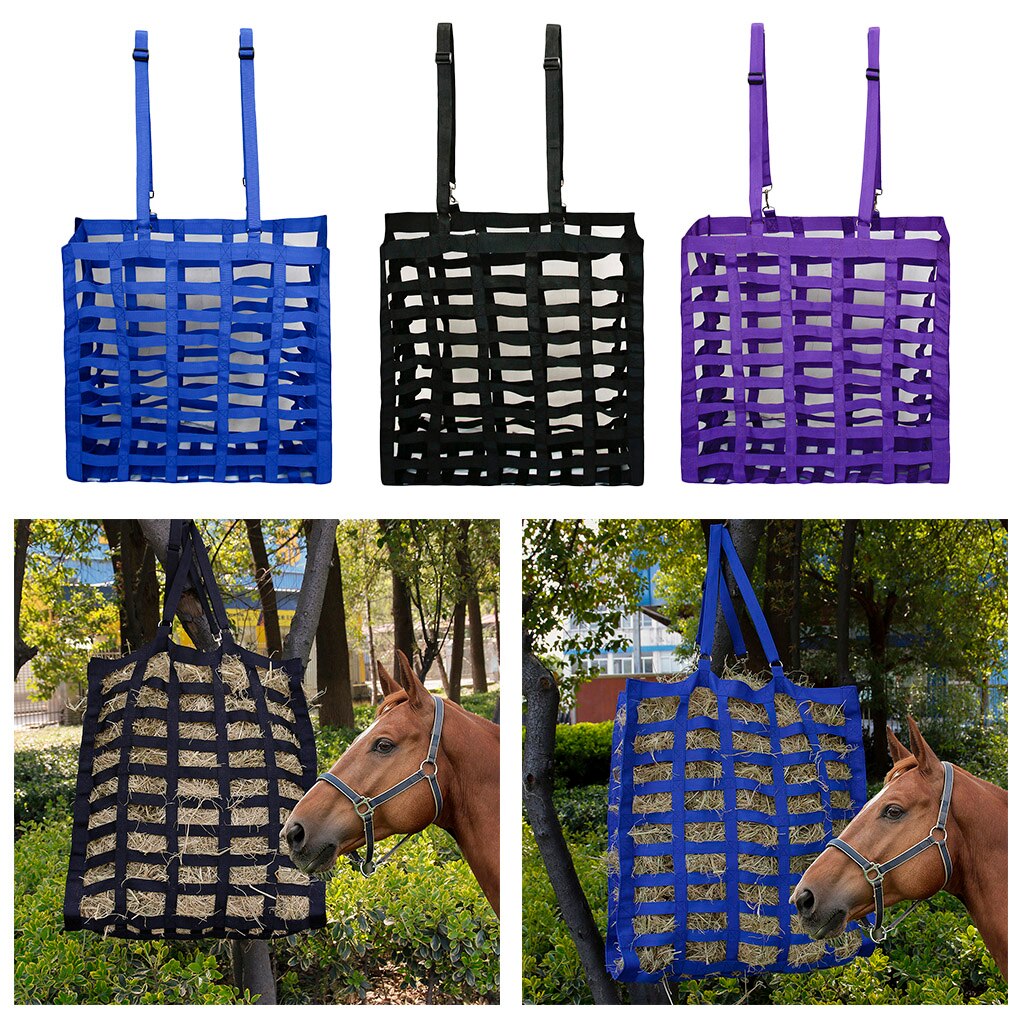 Slow Feed Paard Hooi Tas Met Verdelers Paardensport Hooi Feeder Hooi Netto Zak Opslag