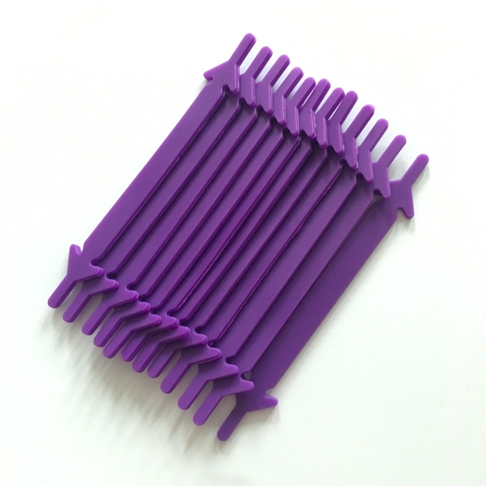 Lacets plats et élastiques en Silicone pour baskets, 12 pièces/lot, système de laçage rapide, 11 couleurs, F084: purple