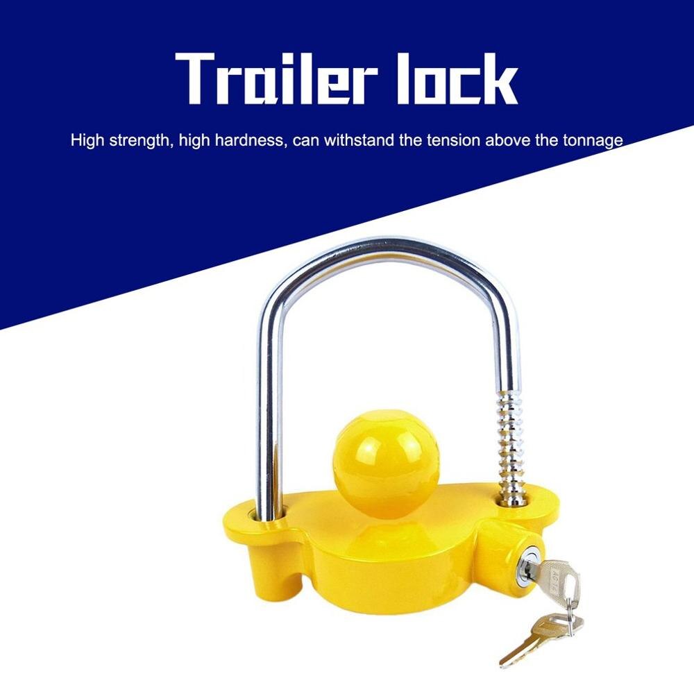 Universal Anti-Theft Lock Hitch Coupling Lock Trailer Parts Tow Ball Caravan Camping Anti Theft Trailer Accessories