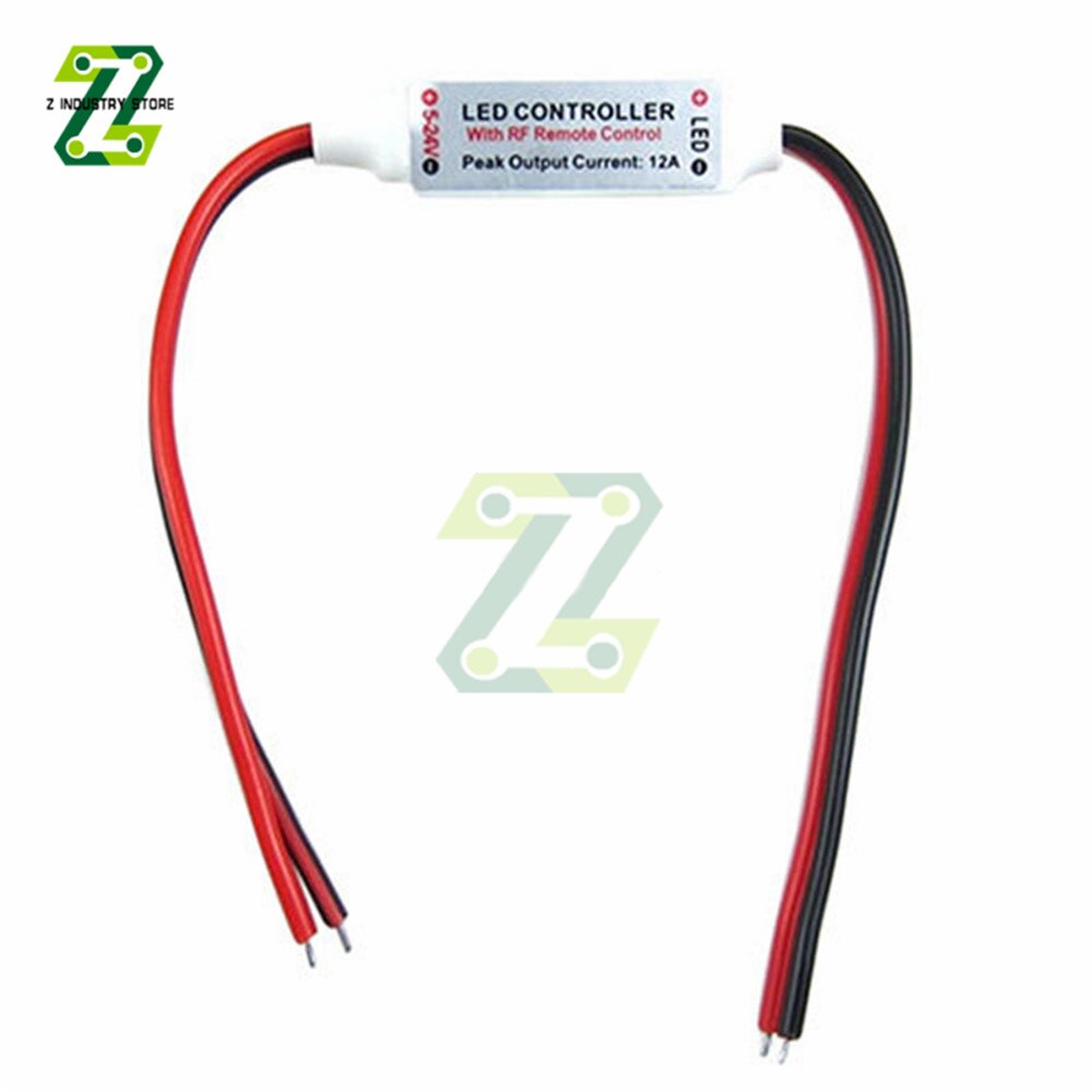 1Set 12V Rf Mini Draadloze Controller Schakelaar Led Dimmer Met Afstandsbediening Schakelaar Mini In-Line Led Licht controller