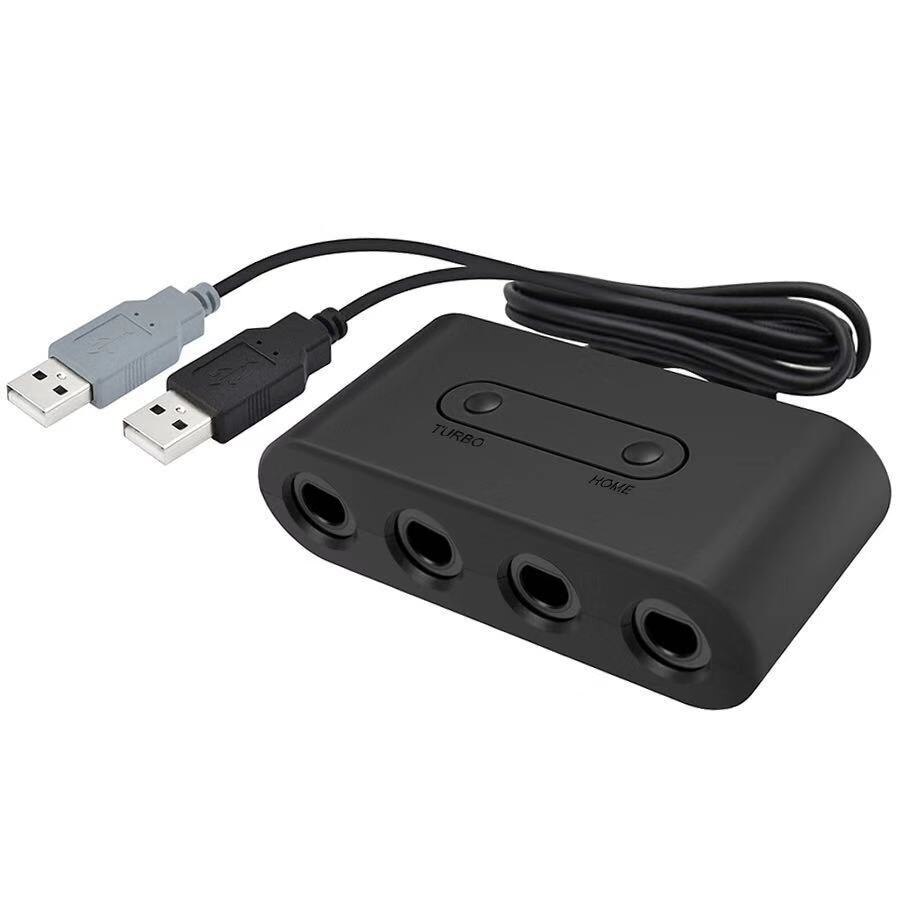 4 puertos para controladores de GameCube GC convertidor adaptador USB para Nintendo Wii U PC NGC para accesorios de juegos de PC