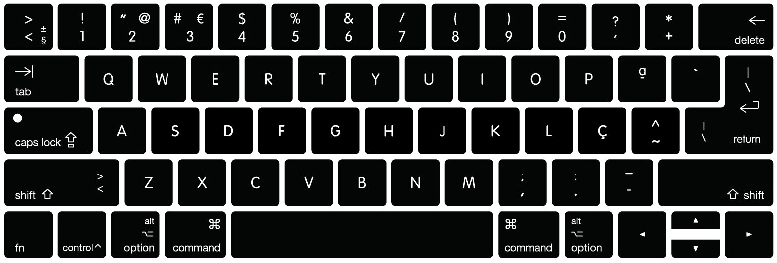 Silicone Keyboard Cover Keypad Skin For Macbook Pro 13" A1706 15" A1707 With Touch Bar Release On Portugal Portuguese