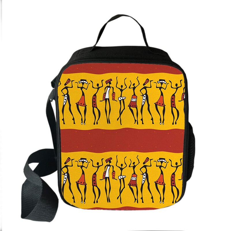 Afro boys girls print insulated lunch bag for kids black lives matter food cooler lunch box American Africa BLM Portable Bag: wcbafro52