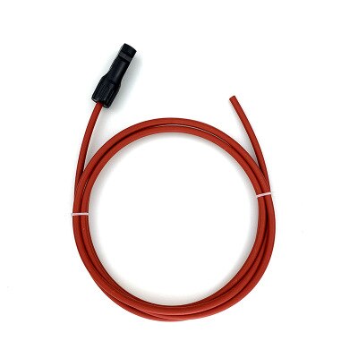 Solar Cable 10AWG 6mm² Solar panel Wire 20 Feet Red + 20 Feet Black with Male and Female Connector