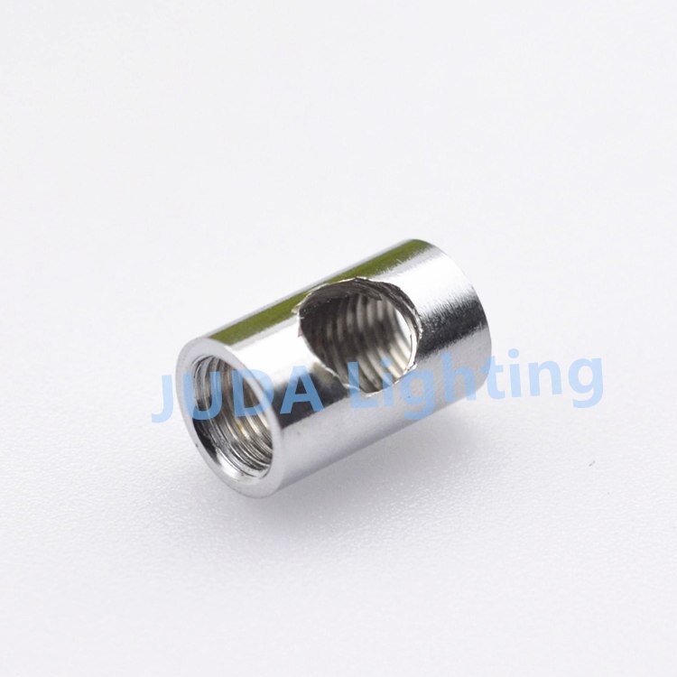 Lamp Tooth Tube M10 thread pipe 3 holes connection adapter for chandelier led pendant light retro lamp iron hardware fittings: Default Title