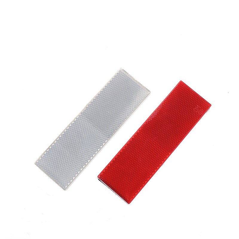 1Pcs Red White Car Truck Warning Reflective Safety Plate/Tape Reflector Stickers 14.5*4.5cm