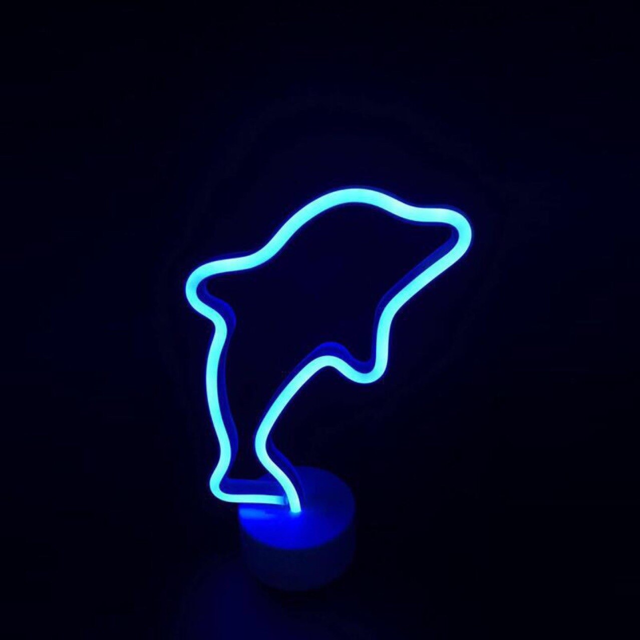 LED Neon Sign Light Pumpkin Bat Popsicle Party Decoration Neon Lamp Halloween Birthday Party Home Decor Night Lamp: dolphin