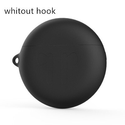 Siliconen Case Voor Huawei Freebuds 3 Headset Case Effen Kleur Draadloze Bluetooth Oortelefoon Beschermhoes Accessoires Met Haak: black 3
