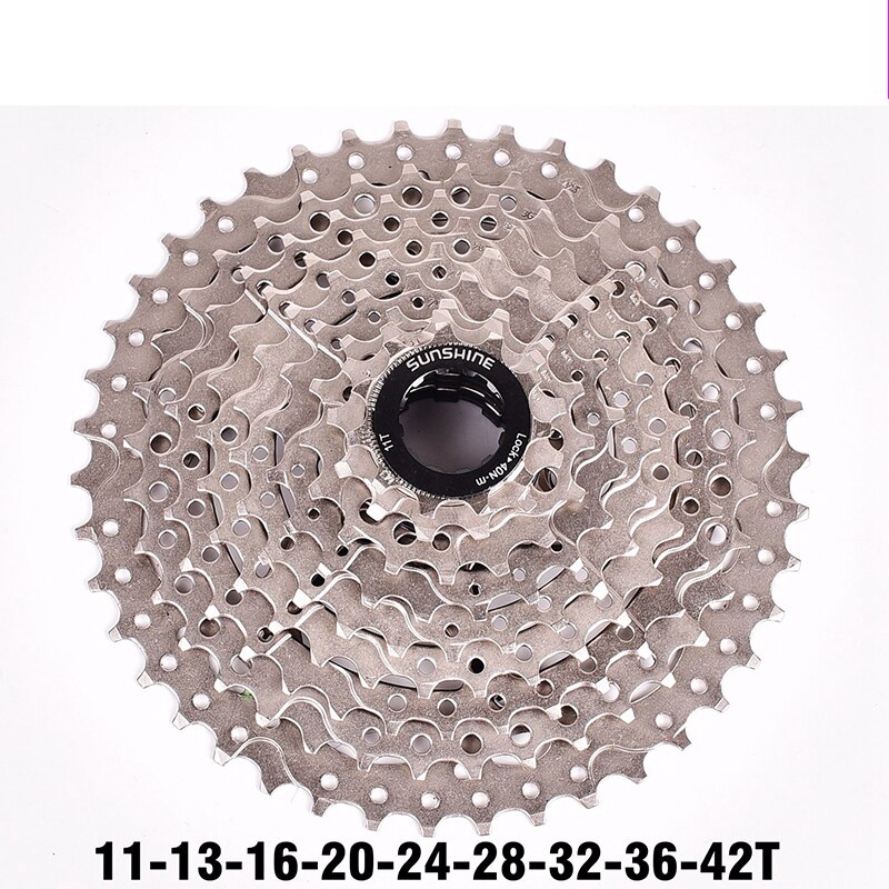 Bicicleta de carretera MTB de 10 velocidades, casete de rueda libre para bicicleta 9S 32/36/40/42/50T para pieza de bicicleta SRAM deore m6000: 9s 11 42T A