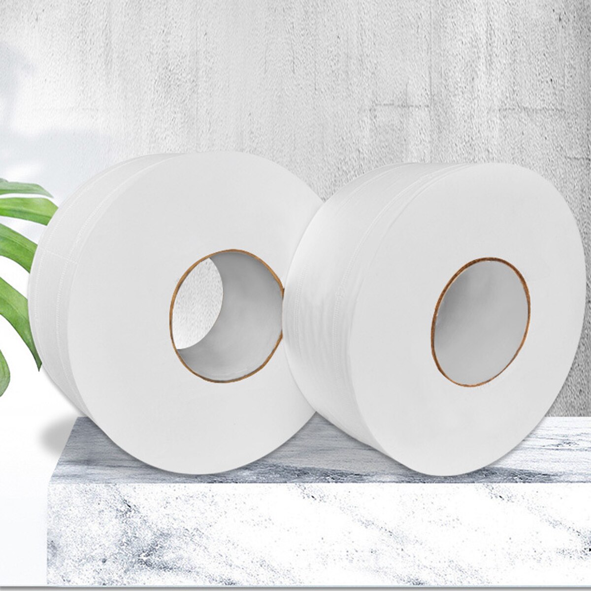 1 Roll Big Roll Toilet Paper 3-Layer Native Wood Soft Toilet Paper Pulp Home Rolling Paper Strong Water Absorption