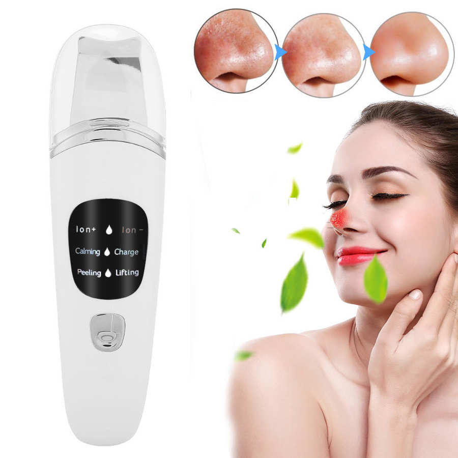 Face Skin Scrubber Vibration Face Peeling Machine Ultrasonic Exfoliating Skin-Care
